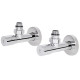 Комплект кранов Thermo Alliance Standart 1/2" хром